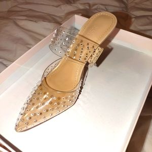 JustFab size 5.5 studded heels
